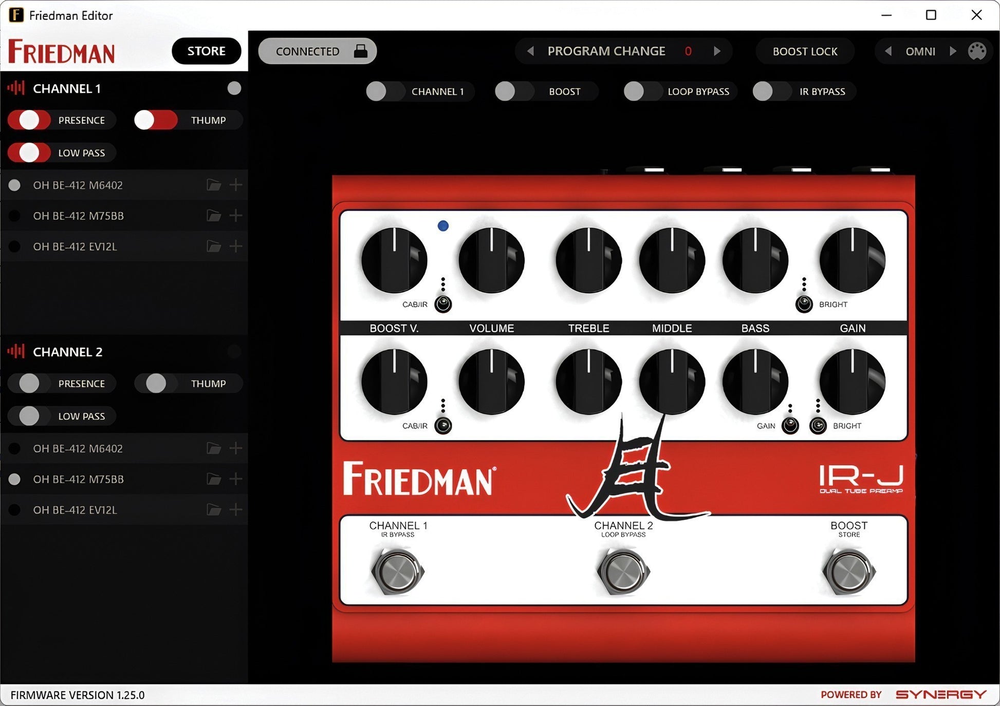 Friedman IR-J Dual Tube Preamp Pedal