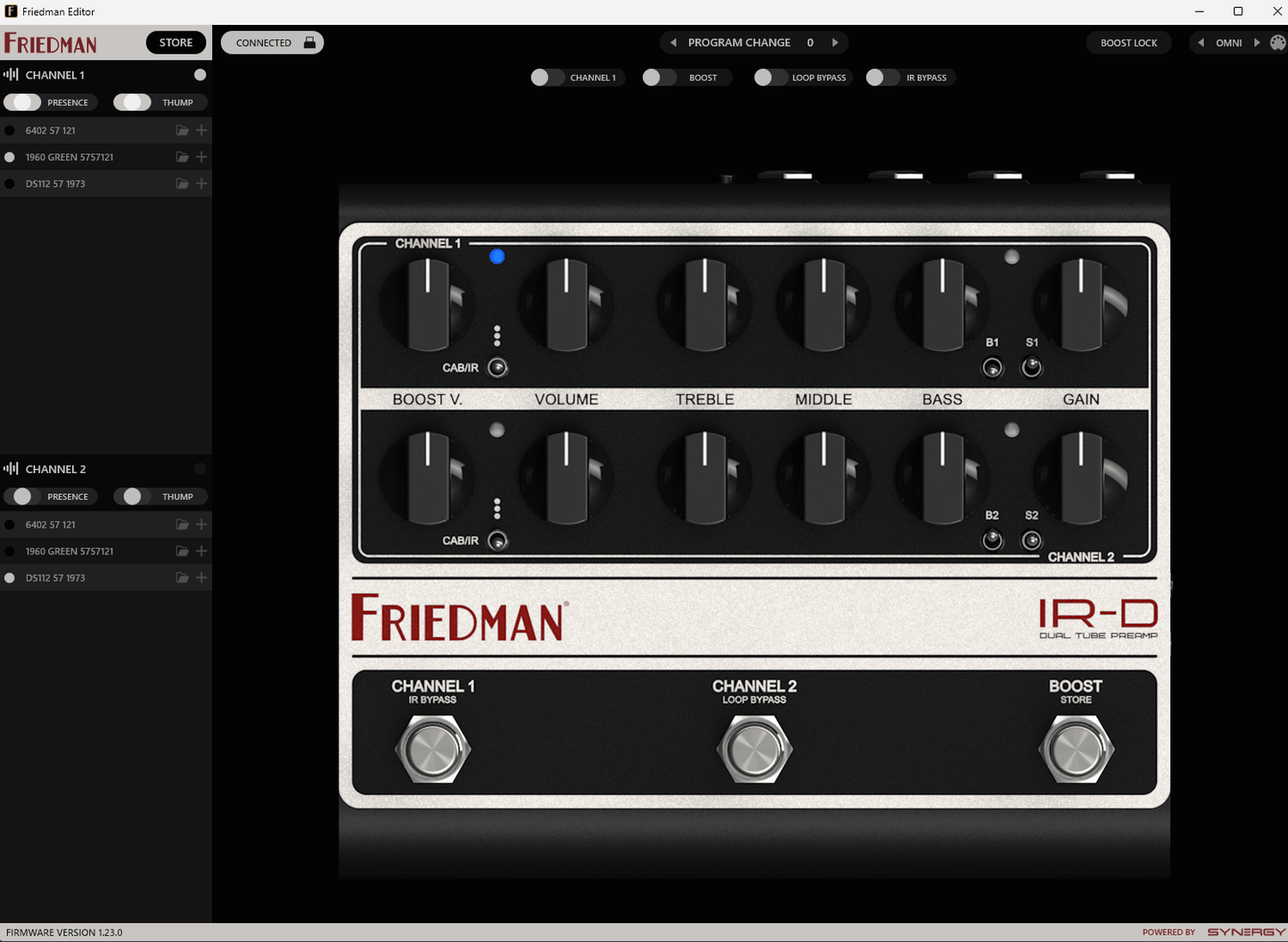 Friedman IR-D Dual Tube Preamp Pedal